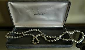 Baroque Cultured Grey Pearl Strand 14k Solid Gold Diamond ...