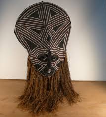 STUNNING, Woven Makishi Chokwe Mask w/ Fringe Detail ...