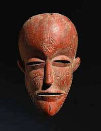 African, Chokwe, ceremonial red mask (early 20th c). | eBay
