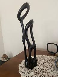 African Wood carved art of abstract standing forms | eBay