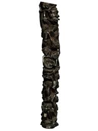 African "Tree of Life" By Makonde Hand Carved Real Ebony Wood Statue 20"Tall | eBay