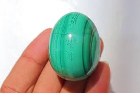 Malachite Egg, Natural Malachite Egg Stone, Polished ...