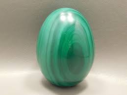 Malachite Stone Egg Carving 2.75 inch Green Gemstone African ...