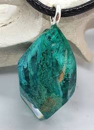 Green Gold Gem Necklace Different Lengths Available Unisex ...