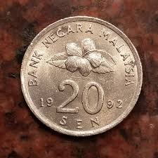1992 MALAYSIA 20 SEN COIN - #B0764 | eBay