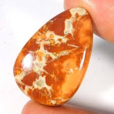 34.40Cts. 100% Natural Maligano Jasper Pear Cabochon Loose ...