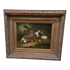 Painting of Duck Family With Adorable Chicks | Chairish