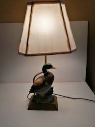 Vintage Duck Mallard Painted Chalkware Ware Lamp Rare MCM Mid Century | eBay