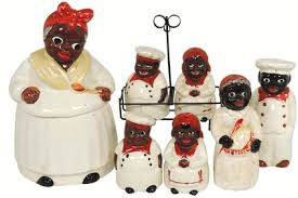Black Americana, Mammy Cookie Jar & (3) Mammy & Chef