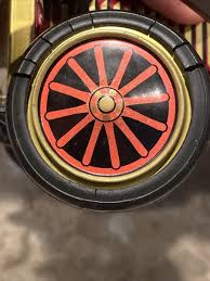 Vintage 1950s Rosko Grand-Pa Car Tin Litho Battery Operated ...