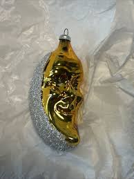 VTG WEST GERMANY Anthropomorphic MAN IN THE MOON Glass CHRISTMAS ORNAMENT #U | eBay Australia