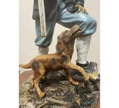Collectors Country Man with Dog Figurine For Sale at 1stDibs | dog man figurine