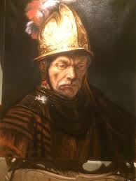The Man in the Golden Gilt Helmet After Rembrandt 24 X 30", Completed Oil Painting - Etsy