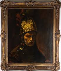 Sold at Auction: H Wendler Spanish Soldier Portrait Oil Painting