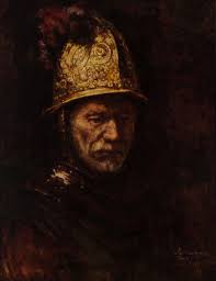 Jakob Fischer-Rhein (1888-1976) - Fine Oil, The Man with the Golden Helmet