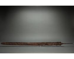 Sold at Auction: RARE CELTIC LA-TENE LONG SWORD IN SCABBARD