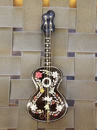 Vintage Handmade Small Music Box Guitar Home Decor ...