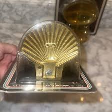 VintageNew Old Stock Brass Seashell Toothbrush Holder And Soap Dish Bathroom | eBay