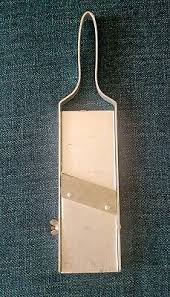 Antique Vintage Aluminum & Steel Blade Hand Held Mandolin ...