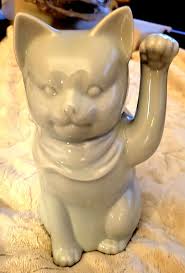 Vintage Gump's Celadon Japan Lucky Cat Celadon Ceramic Statue - Etsy Ireland