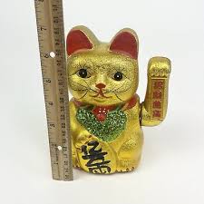 VanEnjoy 7" Beckoning Ceramic Maneki Neko Lucky Fengshui Cat | eBay