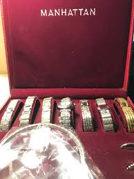Manhattan Watch Set With Box 7 Bands and Purse Womens Gift ...