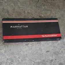 Vintage Manhattan Billfold Wallet Box & Black calf skin ...