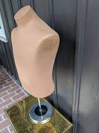 Vintage Composition Male Torso Mannequin Store Display on Chrome Stand - Etsy Canada