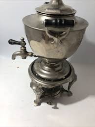 Antique 1906 Manning Bowman Deco Coffee Tea Hot Water Pot Warmer Server W Burner | eBay