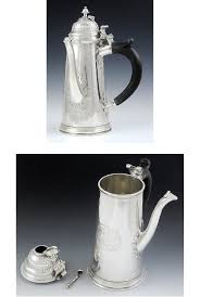 Antique 1705 Britannia Sterling Silver Queen Anne Coffeepot ...