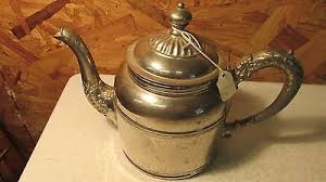 Antique Nickel Plated Fancy Teapot | eBay