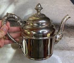 Antique Ornate Nickelware Tea/Coffee Pot/Kettle ROCHESTER ...