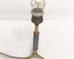 Tripod Table Lamp Circa 1930 Small Antique Spanish Art Deco Brass Side Lamp From the 1930s Atomic Bronze Tripod Lamp - Etsy