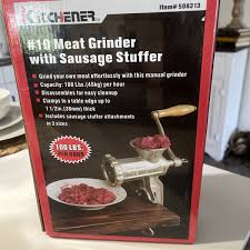 Kitchener #10 Meat Grinder With Sausage Stuffer | eBay