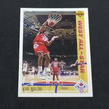 Karl Malone 91 92 Upper Deck West All Star NBA Basketball ...