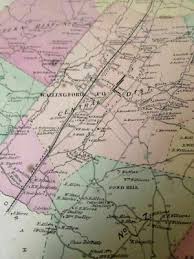 1867 Original antique map of Wallingford,Connecticut, from Beers atlas | eBay