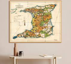 Vintage Trinidad Map Print: Museum Quality Decor - Etsy