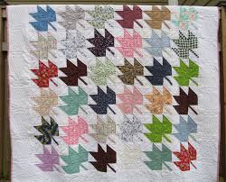 vintage quilt cotton Maple Leaf leaves 88" x 81" estate HOME ...