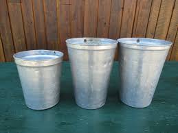 GREAT OLD 3 Maple Syrup OLD Sap Pail Buckets Planters 12" High Great Decor #22 | eBay