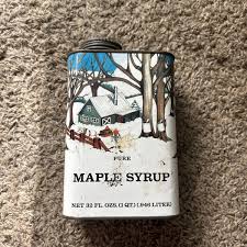 Vintage Old Rare Pure Maple Syrup Graphic One Gallon Tin ...