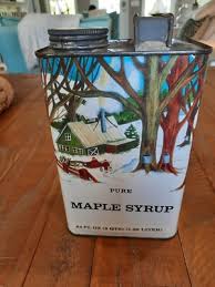 Vintage Pure Maple Syrup 64 Fl. Oz. Can. Great Graphics ...