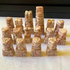 Unbranded | Accents | Marbleized Quartz Stone Chess Figurine ...