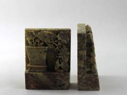 Vintage Hand Carved Asian Green Soapstone Planter and ...