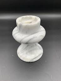 Vtg Gailstyn-Sutton Quarry Genuine Marble Pedestal Candle ...