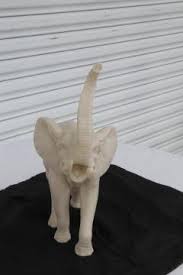 Hand Carved Resin/ Stone Elephant Good Luck Trunk