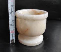 Vintage Onyx Mortar - Vintage Heavy Mortar Made of Stone ...