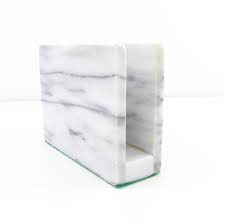 Vintage Marble Stone Desk Organizer - Letter or Napkin ...