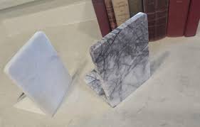 Handmade Amethyst Blue Marble Bookends a Beautiful Gift for ...