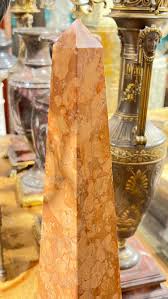 Pair Jasper Stone and Black Marble Obelisks at 1stDibs