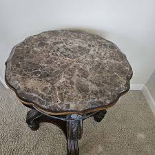 AICO Michael Amini Marble Top End Table #2 | Armstrong Family Estate Services